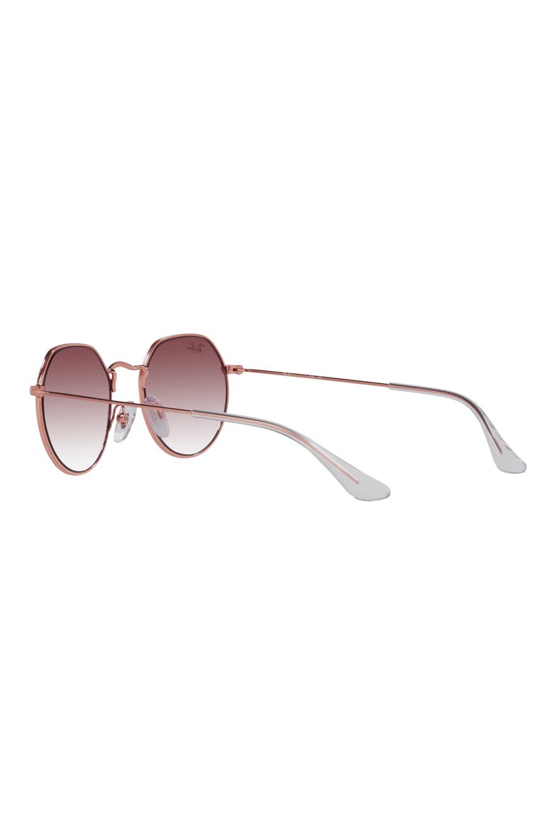 Kids' Jack 47mm Gradient Irregular Sunglasses, Alternate, color, ROSE GOLD