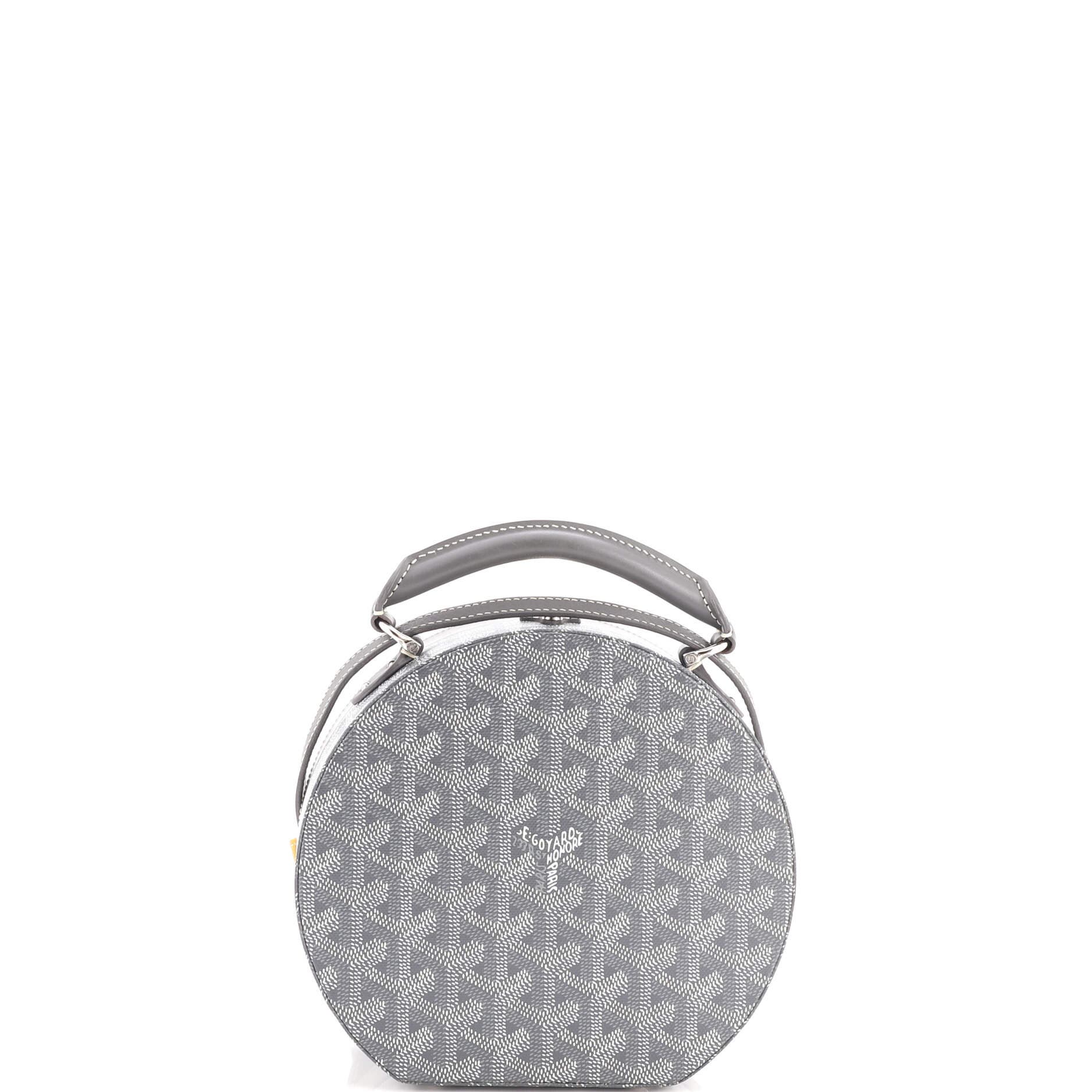Alto Hatbox Bag Coated Canvas, Alternate, color, Grey