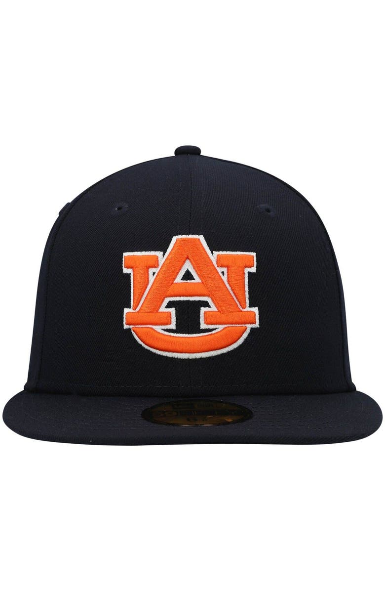 New Era Men's New Era Navy Auburn Tigers Logo Basic 59FIFTY Fitted Hat, Alternate, color, Navy