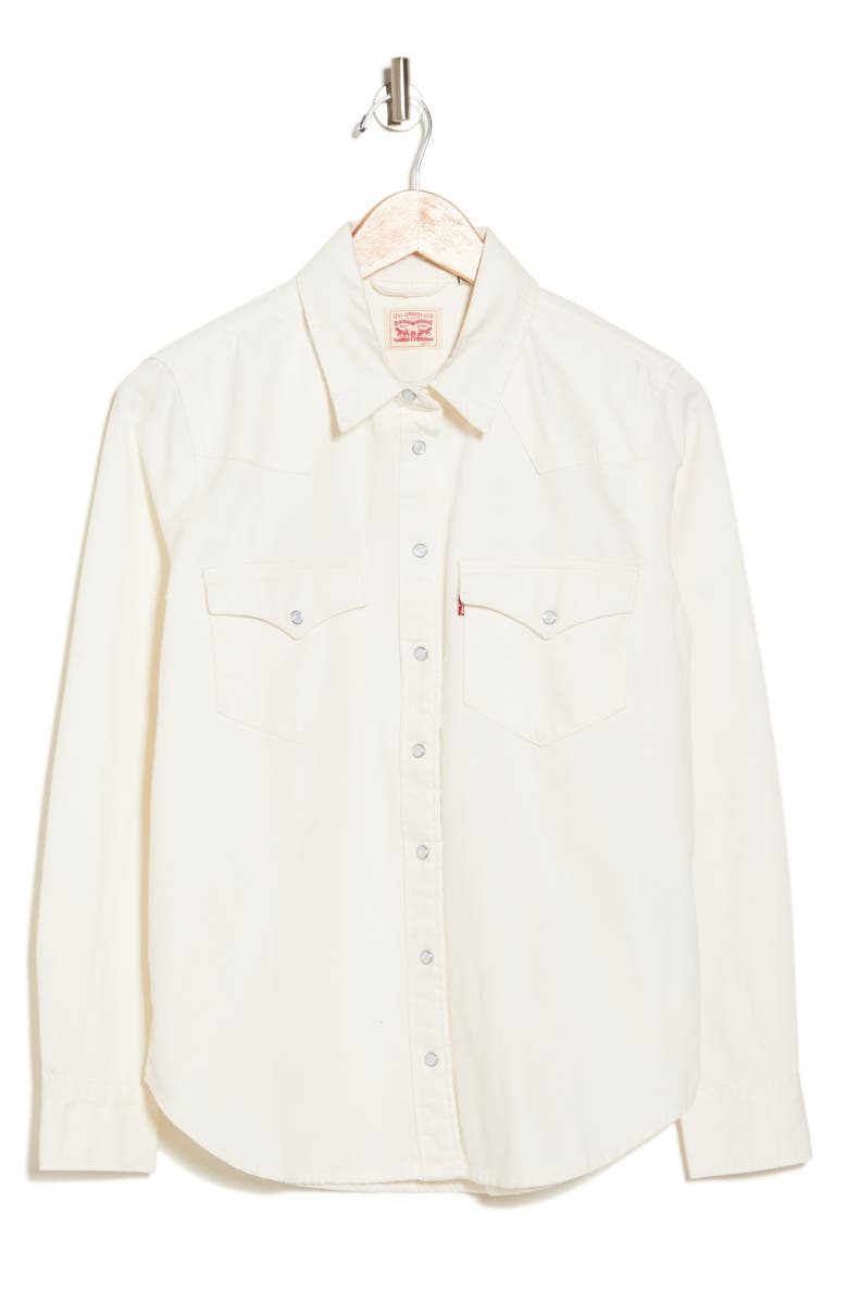 Levi's<sup>®</sup> Ultimate Western Snap-Front Shirt, Alternate, color, Icy Ecru 4