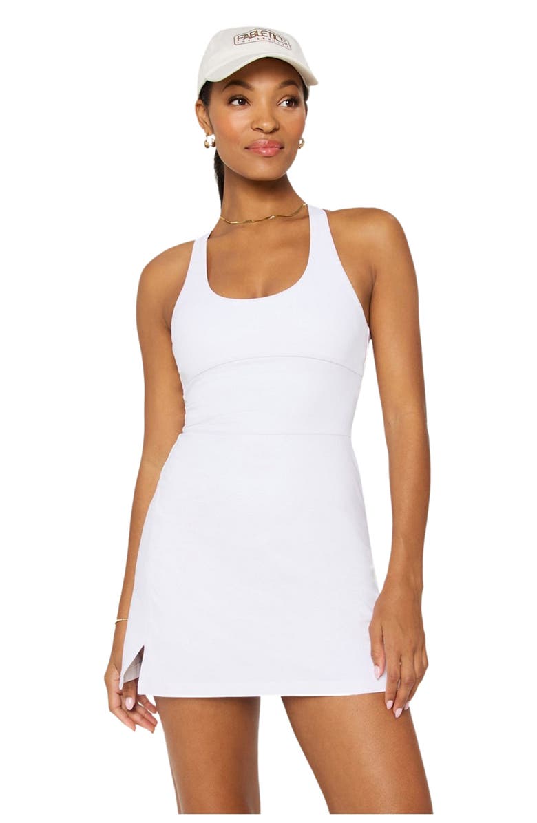 Fabletics Define Performance Dress Classic Mini, Main, color, Classic White