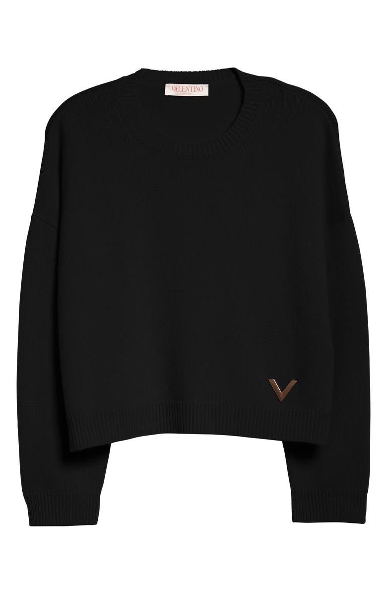 Valentino Garavani Valentino Crewneck Cashmere & Wool Sweater, Alternate, color, 