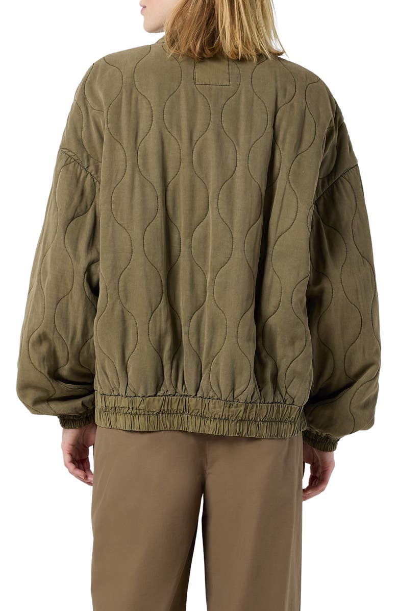 Noisy may Dazzel Quilted Bomber Jacket, Alternate, color, 