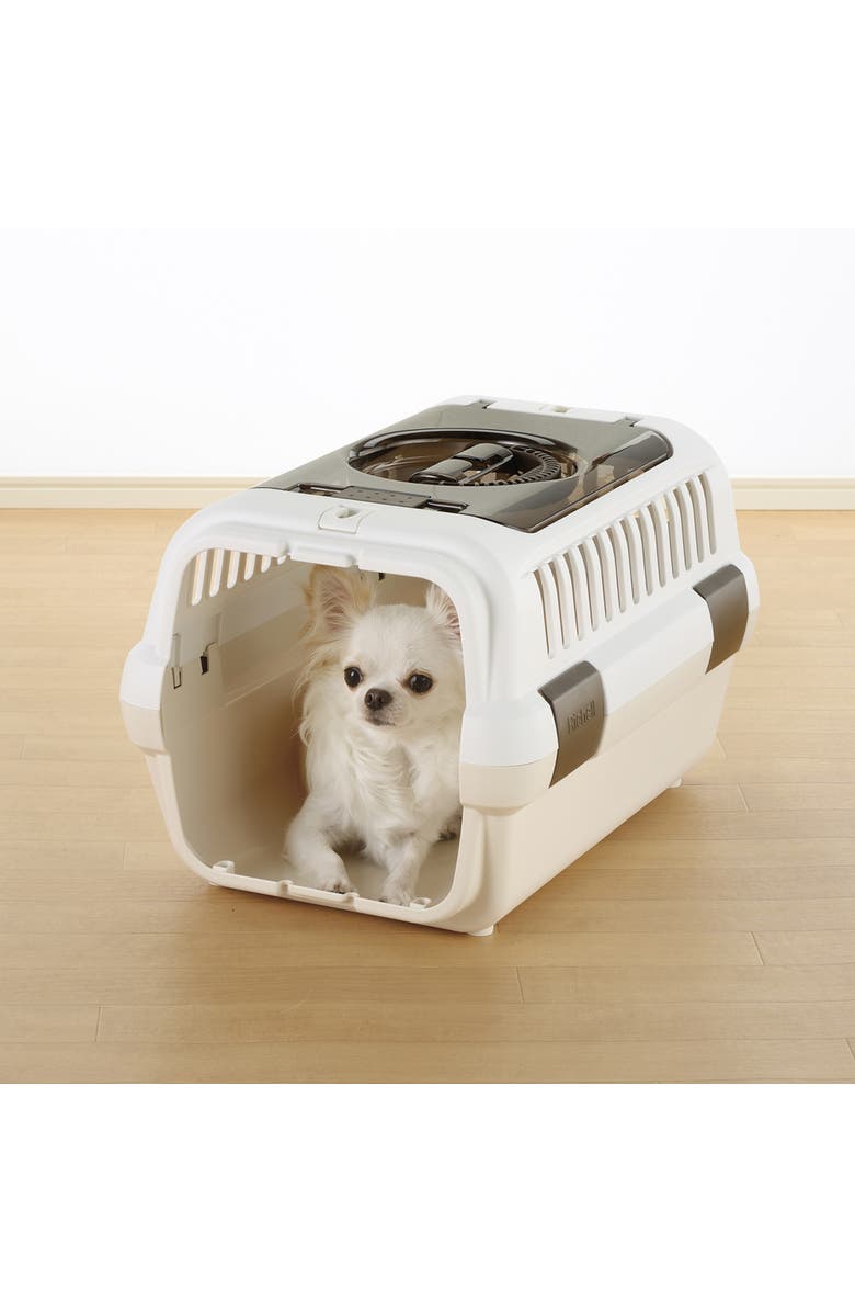 Richell Double Door Pet Carrier II Collapsible, Small White, Alternate, color, Multicolored