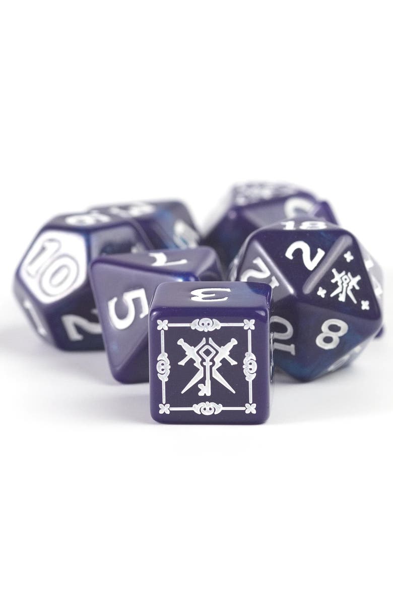 Dungeons & Dragons D&D Adventure Dice Rogue Purple, 15Pc Rpg Die Set, Alternate, color, Purple