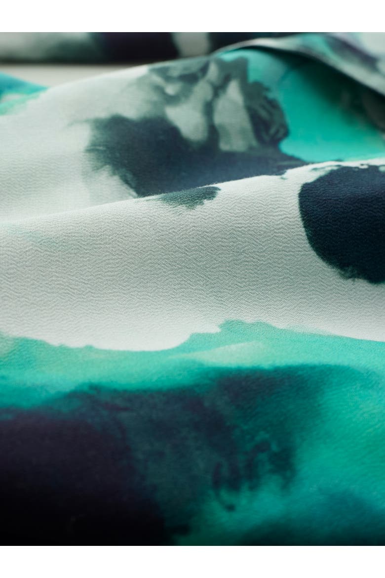 S/L TIE FRONT MIDI SHIRT DRS, Alternate, color, WATERCOLOUR PRINT