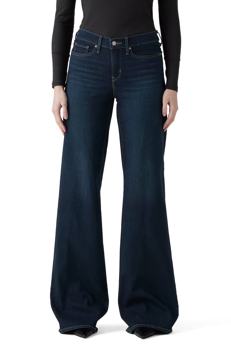 Levi's 318 Shaping Mid Rise Wide Leg Jeans, Main, color, Chances Are