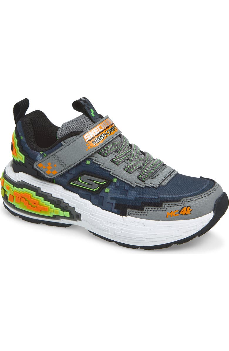 SKECHERS Mega-Craft<sup>®</sup> 4K Sneaker, Main, color, Grey/ Lime
