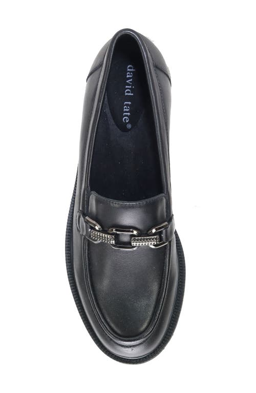 David Tate Wide Width Magan Loafer In Black