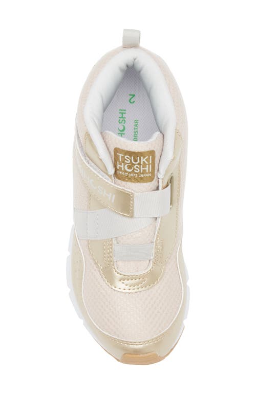 Tsukihoshi Kids' Tokyo Waterproof Sneaker In Gold/champagne