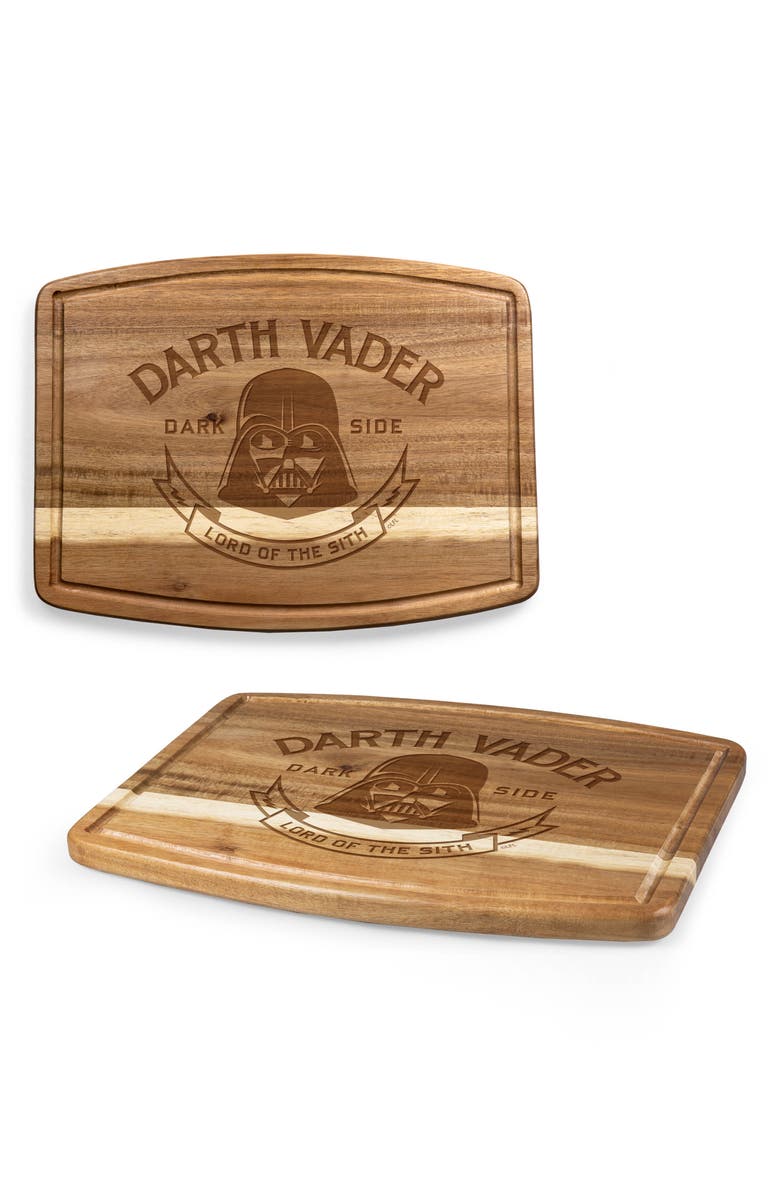 Picnic Time Star Wars<sup>™</sup> Darth Vader Ovale Acacia Cutting Board, Alternate, color, Brown