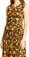 Rebecca Taylor Floral Mesh Sleeveless Top