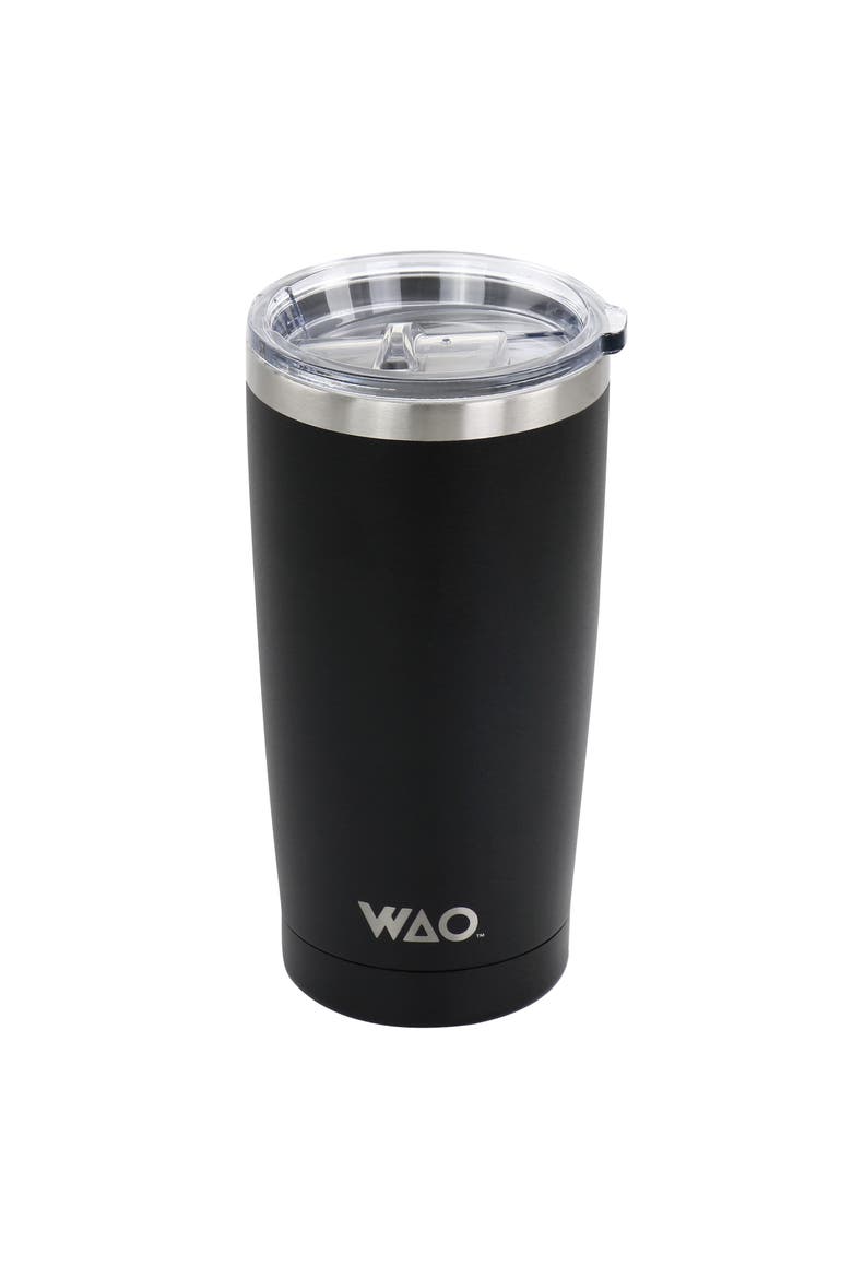 18oz  Thermal Tumbler with Acrylic Lid, Alternate, color, Matte Black