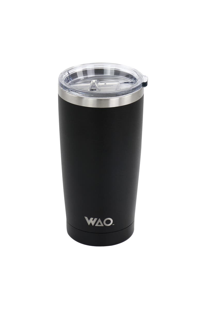 Wao 18oz  Thermal Tumbler with Acrylic Lid, Alternate, color, Matte Black