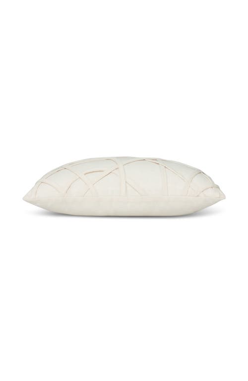 Elaine Smith Illusion Handmade Dimensional Applique Indoor & Outdoor Woven Accent Pillow