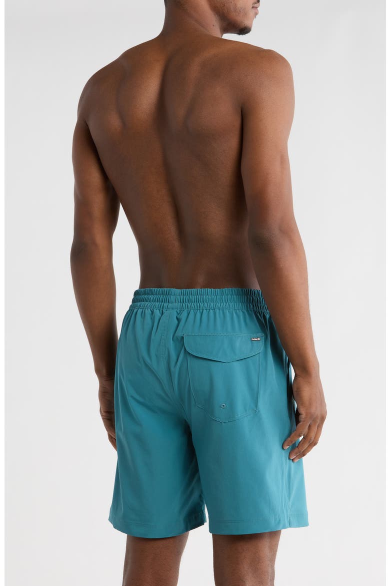 Crossover Volley Swim Trunks, Alternate, color, SKY/ PEWTER