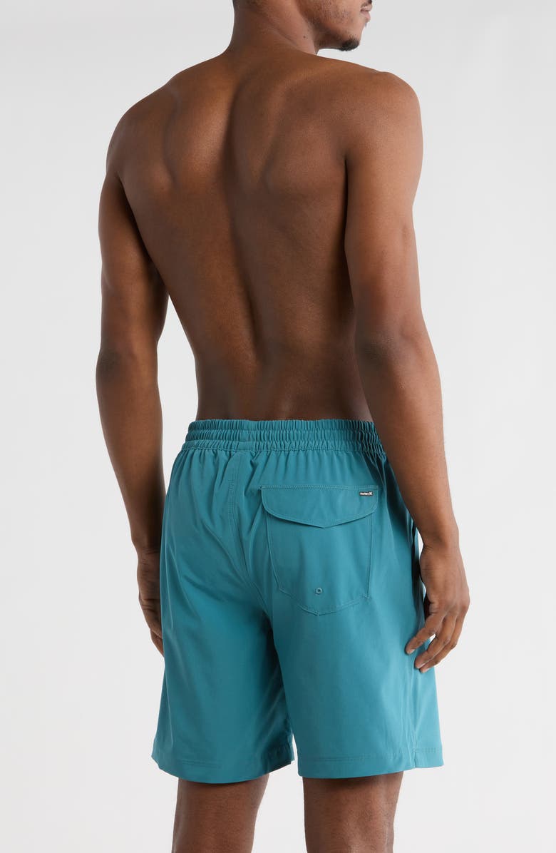 Hurley Crossover Volley Swim Trunks, Alternate, color, Sky/ Pewter