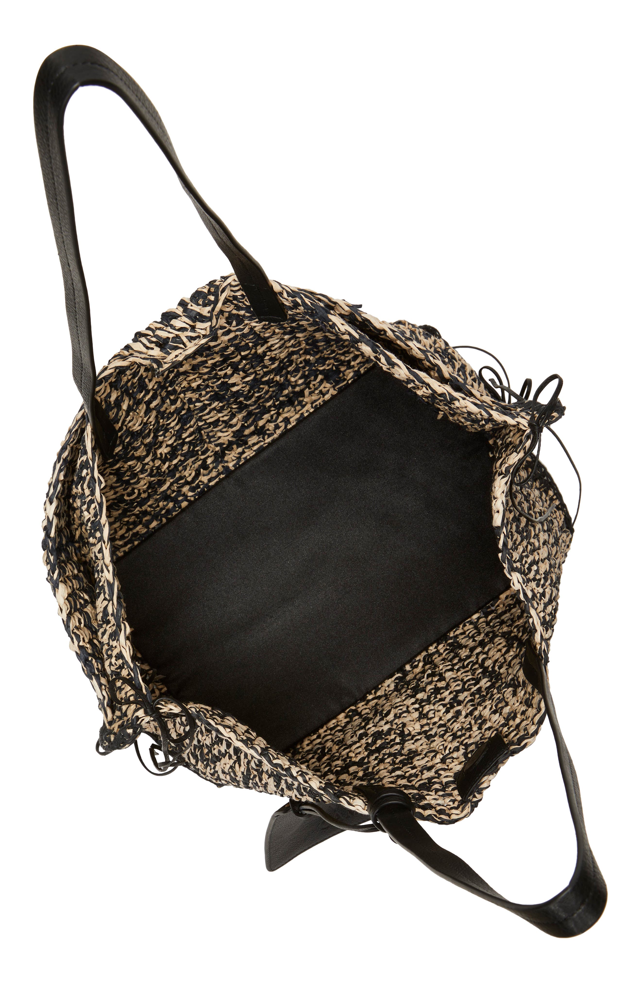 Vince Camuto Jamee Crochet Straw Tote, Alternate, color, 