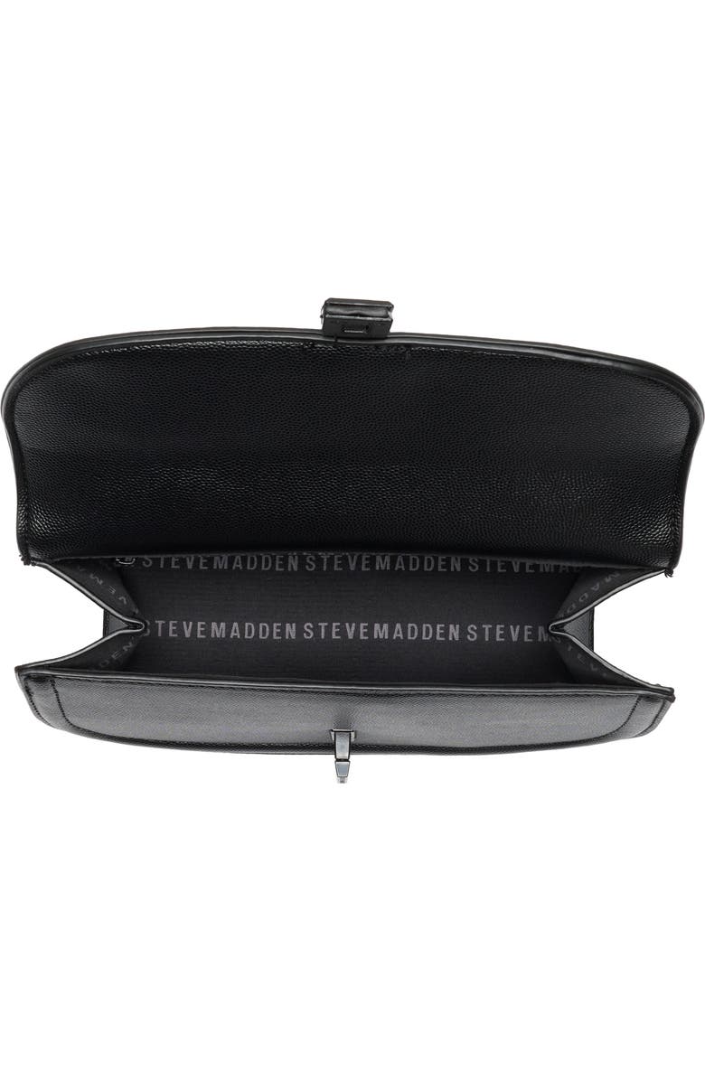 Steve Madden Prince Crossbody Bag with Bag Charms, Alternate, color, Black