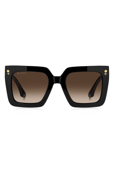 52mm Square Sunglasses