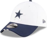 New Era Men's New Era White/Navy Dallas Cowboys 2025 NFL Training Camp 39THIRTY Flex Hat