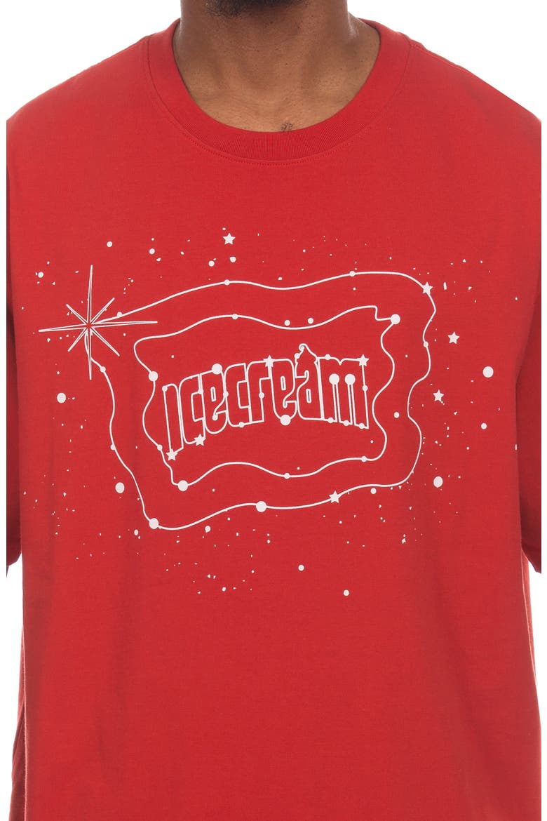 Star Gazing Cotton Graphic T-Shirt, Alternate, color, POMPEIAN RED