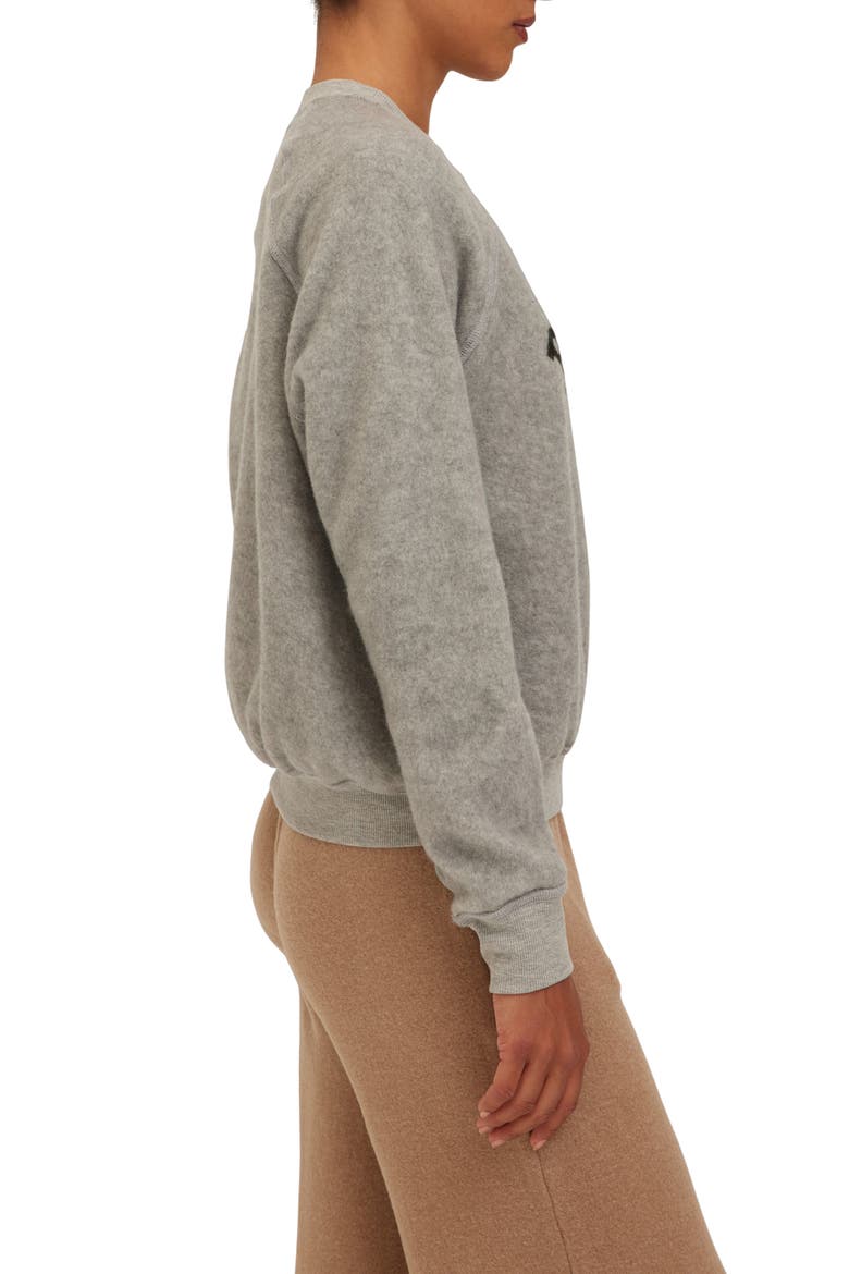 Rowdy Demure Reverse Graphic Sweatshirt, Alternate, color, HTGREY