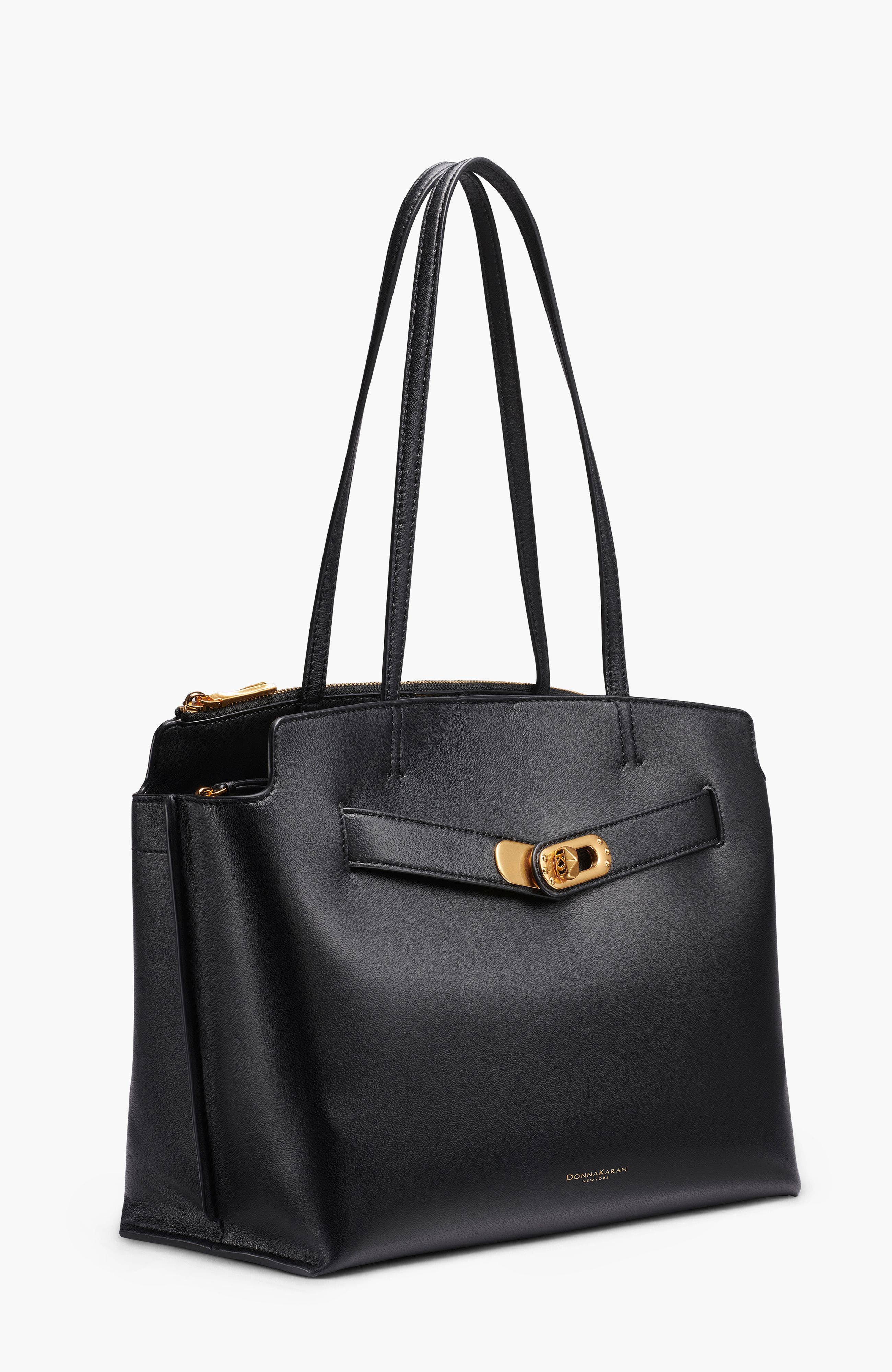 Donna Karan New York Bridgehampton Tote, Alternate, color, Blk/Gold