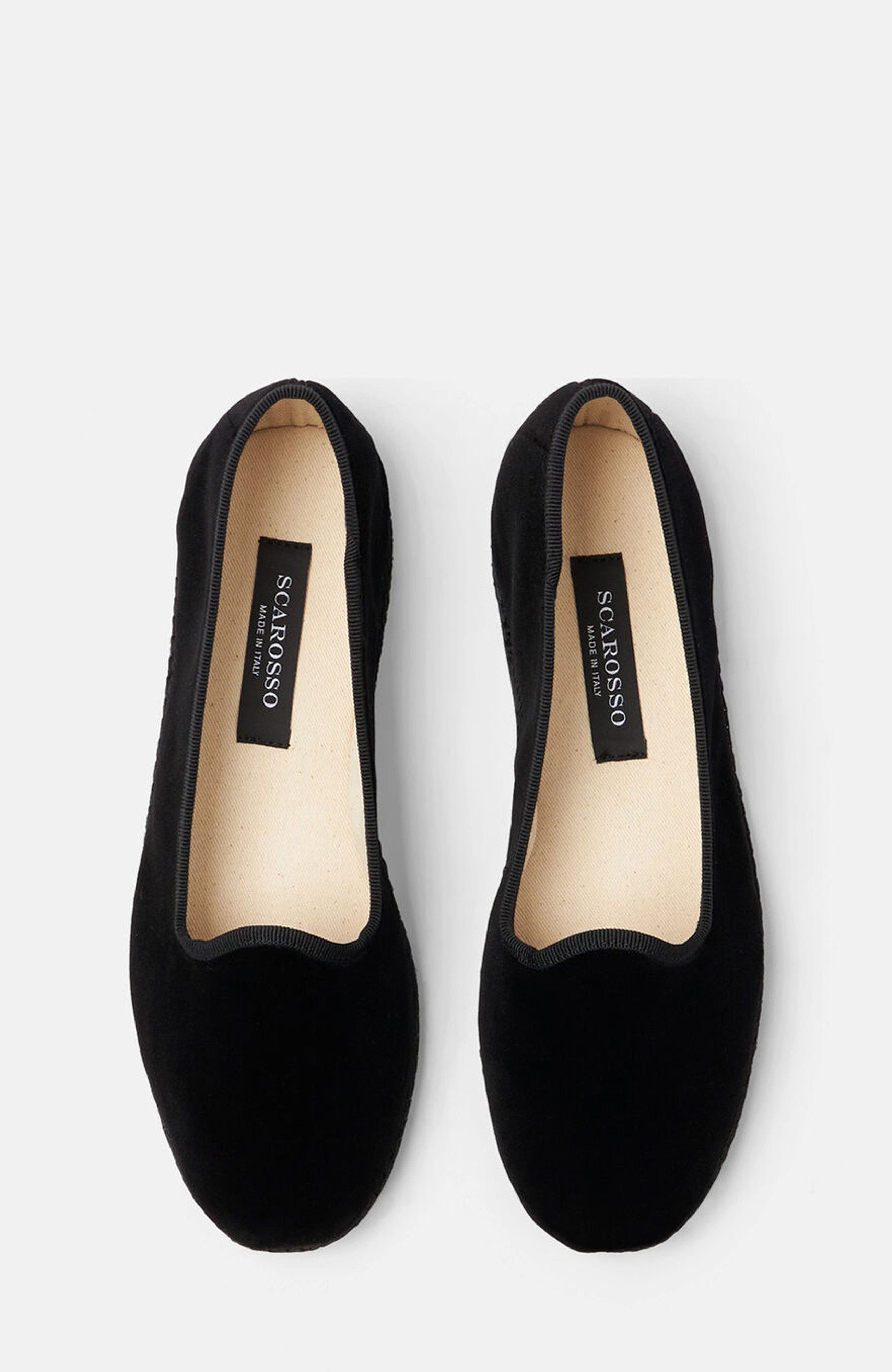 SCAROSSO Valentina Loafers, Alternate, color, Black - Velvet