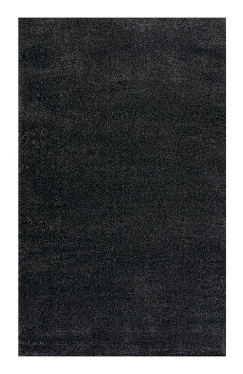 Jonathan Y Haze Solid Low-pile Area Rug In Black