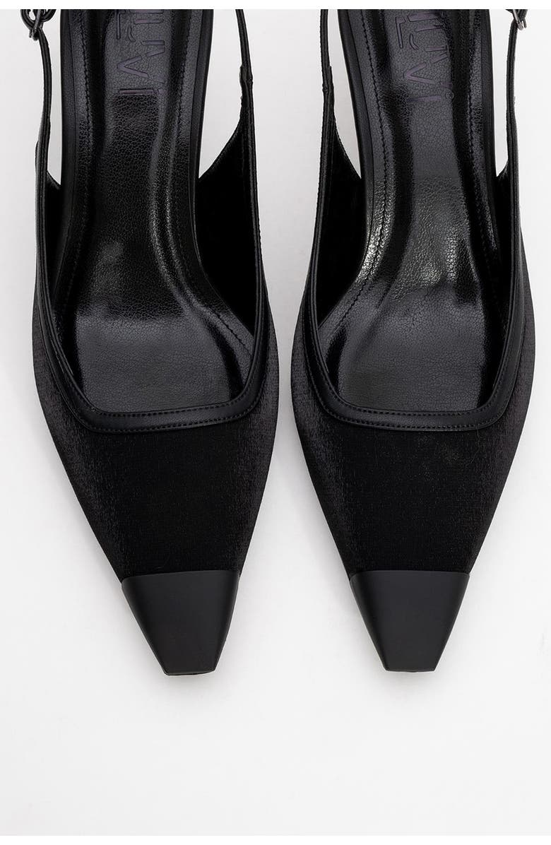 Prologue Shoes Alive Satin Pointed Toe Pump, Alternate, color, Black Satin