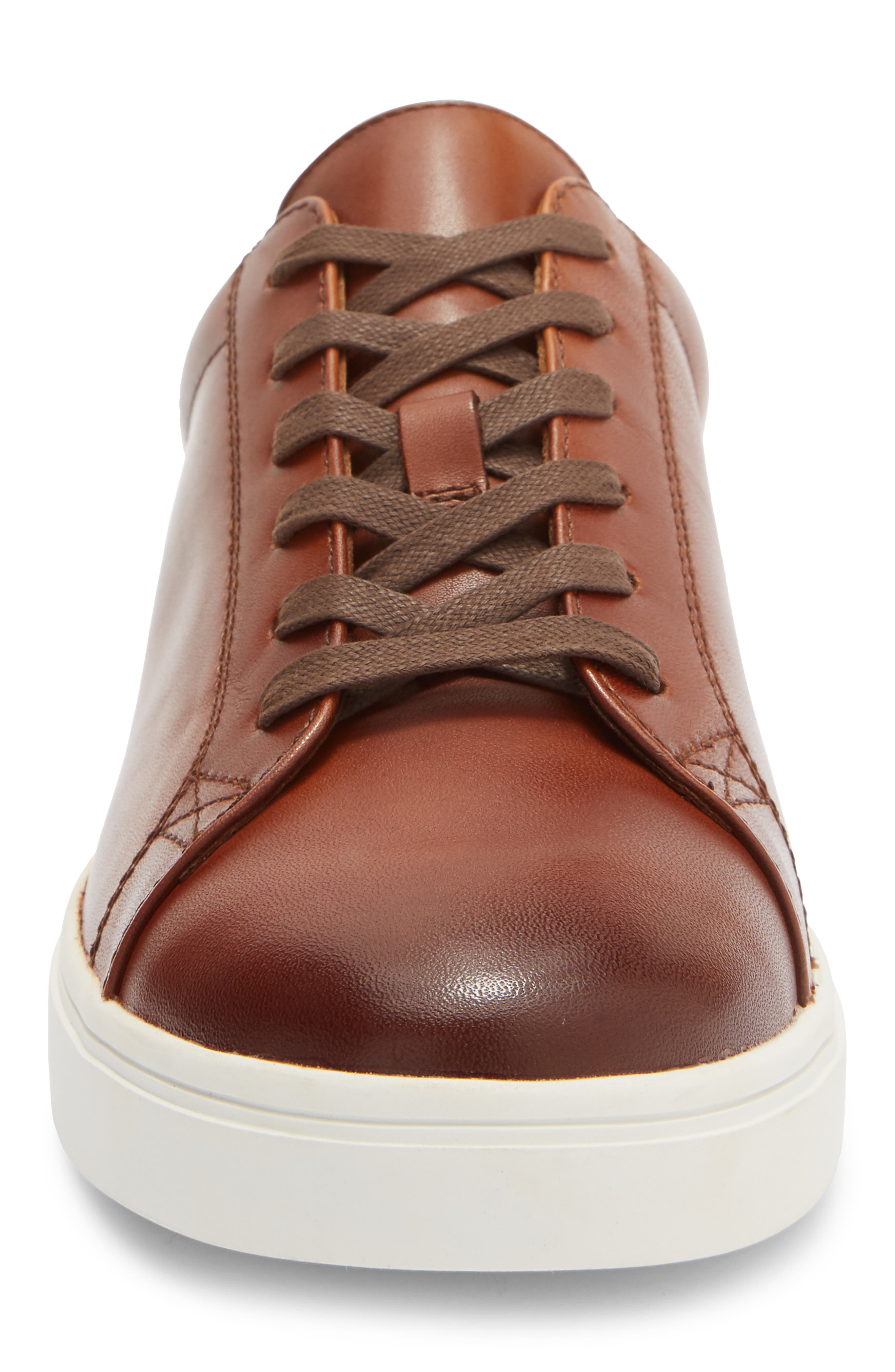 Warner Sneaker, Alternate, color, BROWN SADDLE