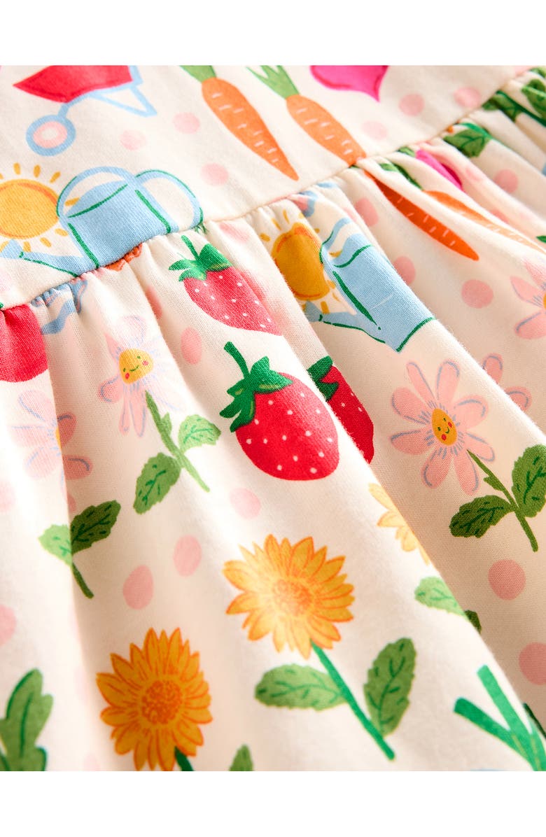 Mini Boden Kids' Garden Print Cotton Dress, Alternate, color,