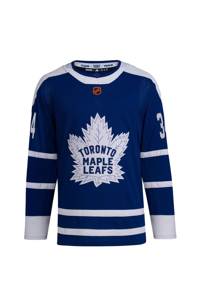 adidas Men's adidas Auston Matthews Royal Toronto Maple Leafs Reverse Retro 2.0 Authentic Player Jersey, Alternate, color,