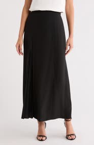 BOSS Vateza Front Slit Midi Skirt