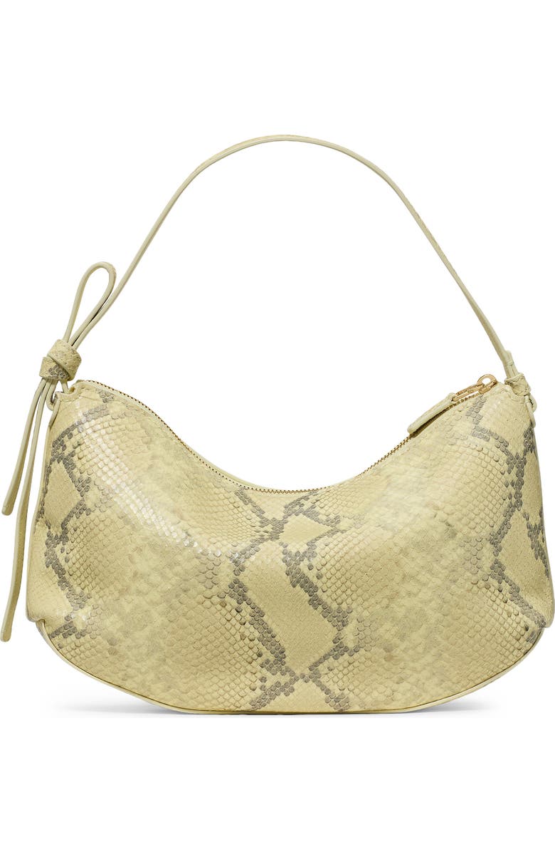 Kate Spade New York loop snakeskin-embossed leather shoulder bag, Alternate, color,