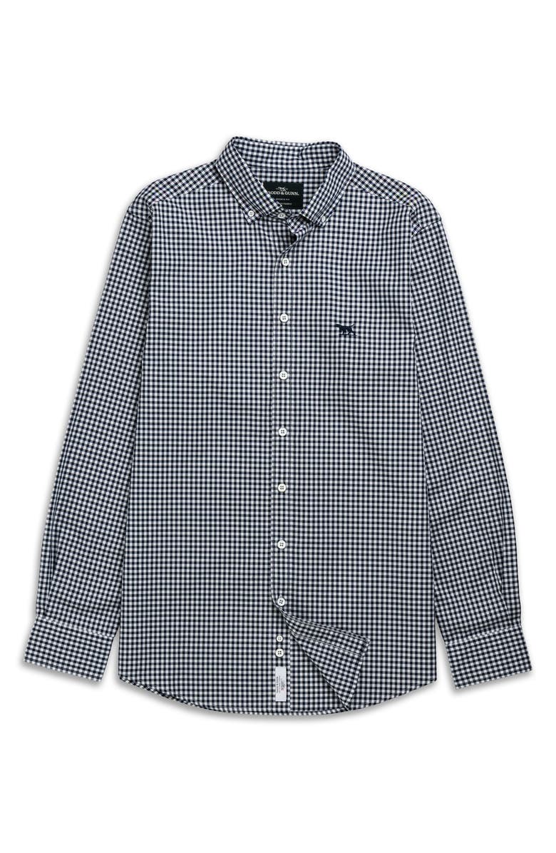 Rodd & Gunn Oxford Bayshore Gingham Sports Fit Shirt, Alternate, color, Ink