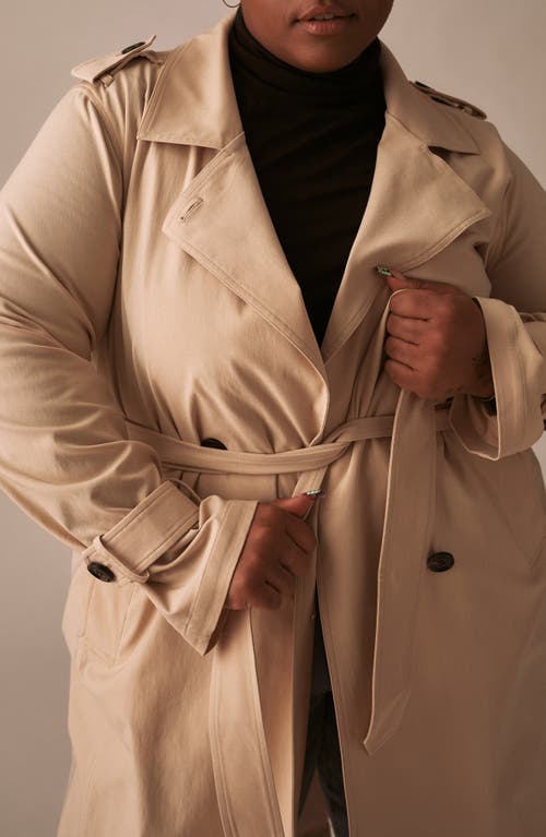 Universal Standard Henning X Us Park Soft Trench In Fog