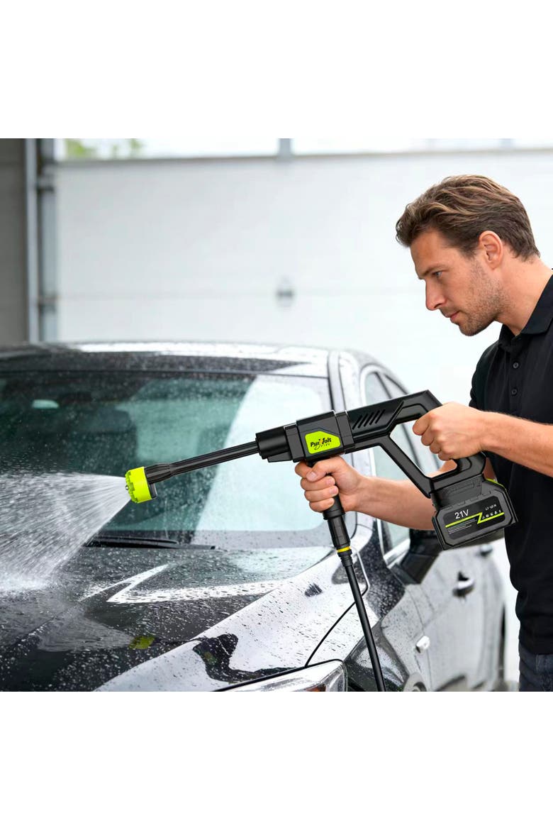 Pro Cleaning System Cordless Pressure Washer & Rechargeable Power Scrubber, Alternate, color, White