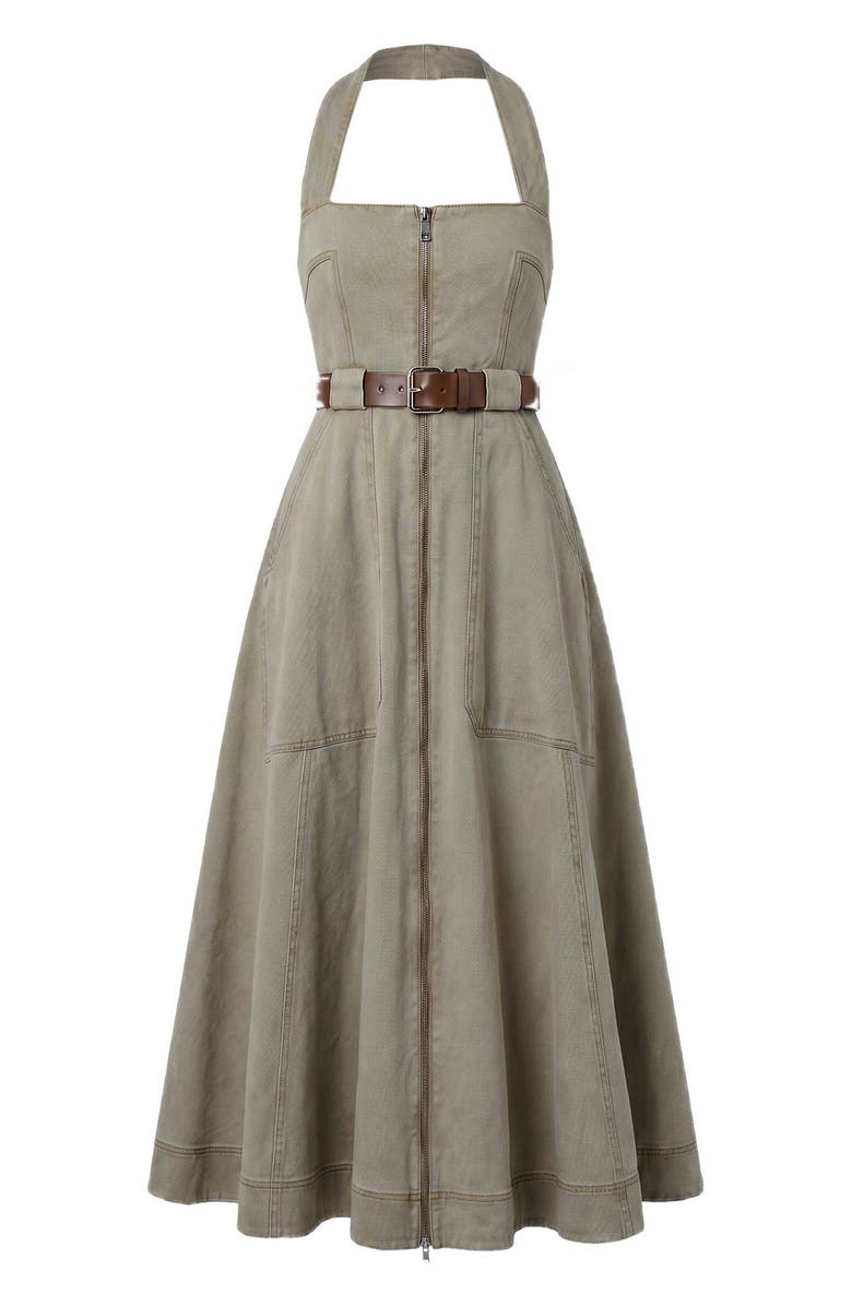 NICHOLAS Anastasia Dress, Alternate, color, Sage