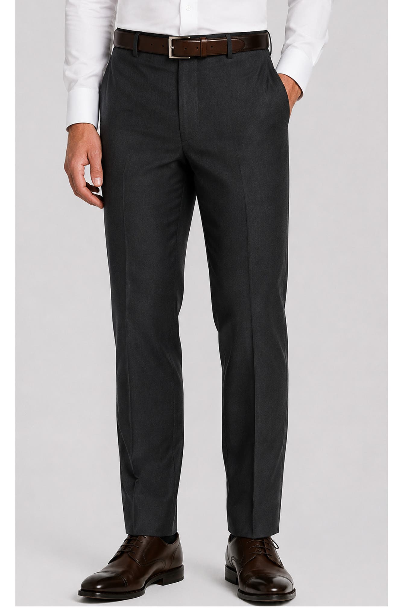 Stefano Modern Fit Wool Trousers