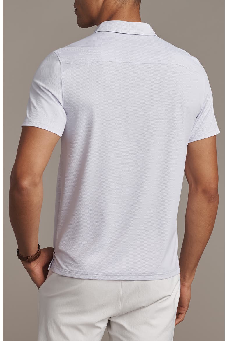 Commuter Slim Fit Performance Polo, Alternate, color, PURPLE HAZE MICRO GRID