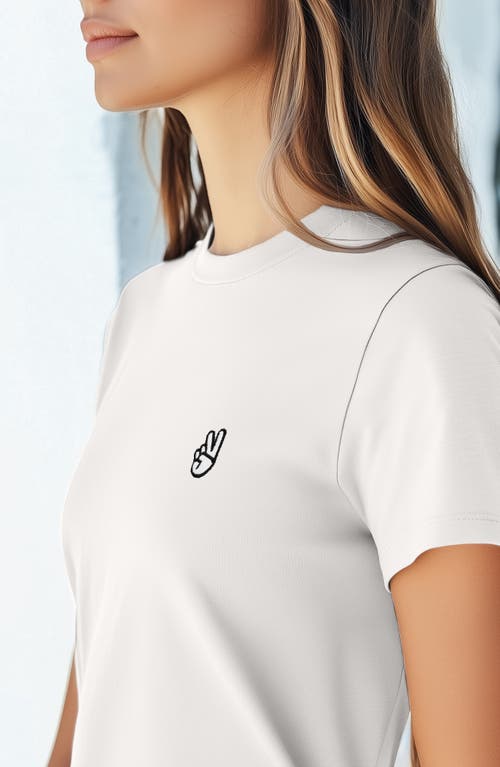 Dalix Womens Peace Sign Jersey Relaxed Tee