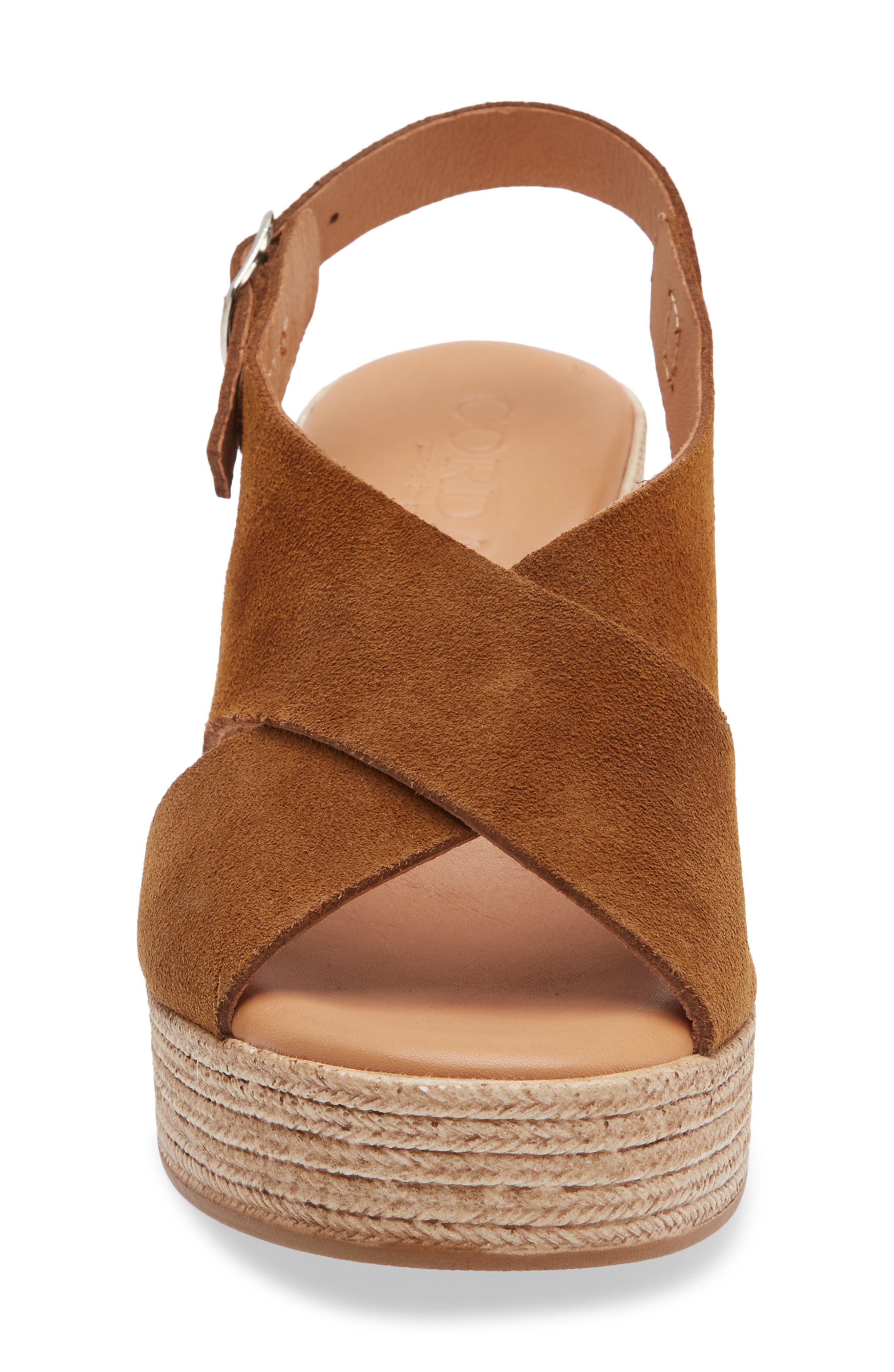 Cordani Marianne Slingback Platform Sandal, Alternate, color, Roble Suede