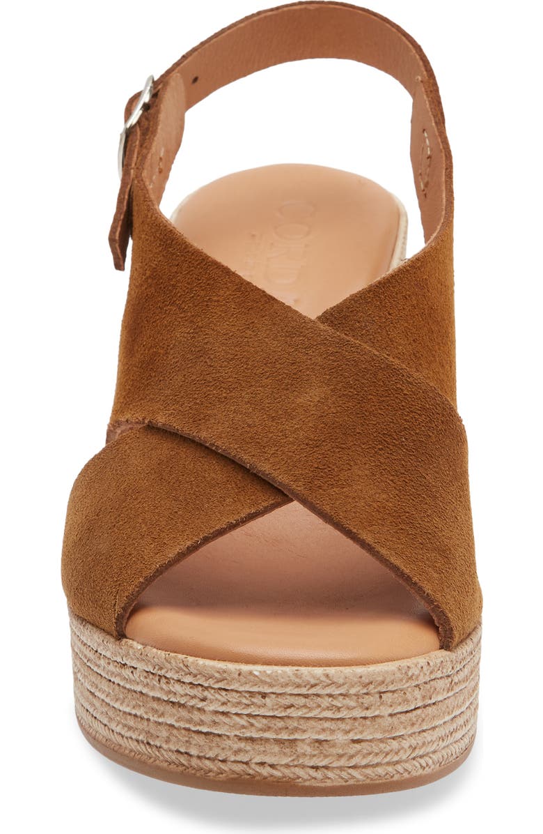 Cordani Marianne Slingback Platform Sandal, Alternate, color, Roble Suede