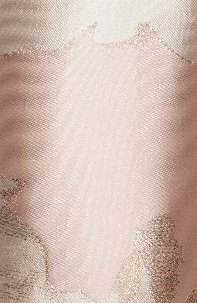 Anne Klein Metallic Floral Print Party Dress, Alternate, color, Blossom Multi