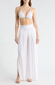 Elan Popover Knit Cover-Up Pants