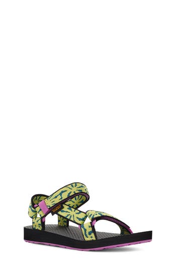 Teva Original Universal Sandal In Beach Floral Wild Lime