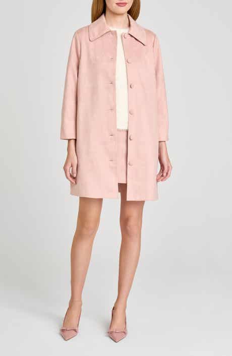 WAYF Madeline Faux Suede Coat