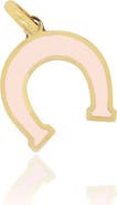 The Lovery Fine Jewelry Pink Pearl Horseshoe Charm